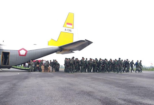 Mabes TNI Kerahkan 1 SSK Pasukan ke Pulau Rupat