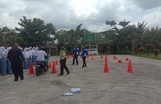 Satlantas Polres Pelalawan Sosialisasi Milenial Road Safety Festival