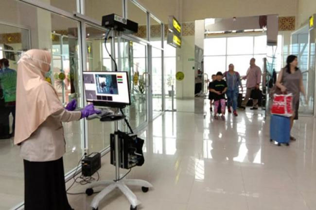Antisipasi Cacar Monyet, KKP Pasang Thermal Scanner di Bandara SSK II Pekanbaru