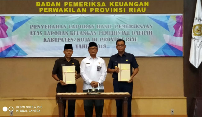 Pemkab Rohil Pertama Kali Menerima Opini WTP 2018