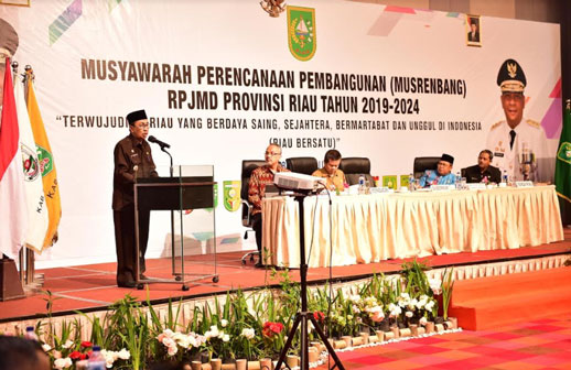 Gubri Buka Musrenbang RPJMD Riau Tahun 2019-2024