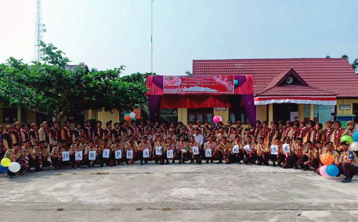 Peringatan Hari Pramuka Ke 58 Di SMA Negeri 1 Kepenuhan