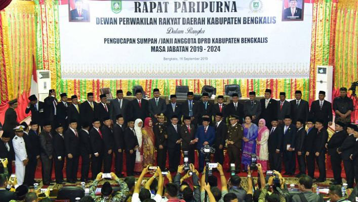 Angkat Sumpah-Janji, Ini Nama-Nama Anggota DPRD Bengkalis periode 2019-2024