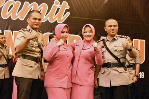 Senin, AKBP Yusup Rahmanto dan AKBP Sigit Adiwuryanto Sertijab di Mapolres Bengkalis