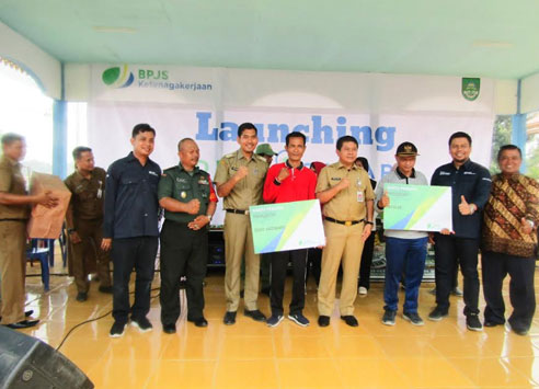 Desa Teluk Aur Jadi Desa Jaminan Sosial Ketenagakerjaan