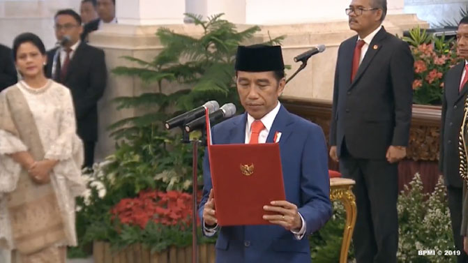 Sah! Jokowi Lantik Menteri Kabinet Indonesia Maju