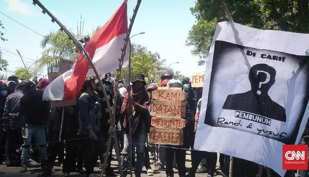 Desak Usut Penembakan, Mahasiswa Demo di Hari Sumpah Pemuda