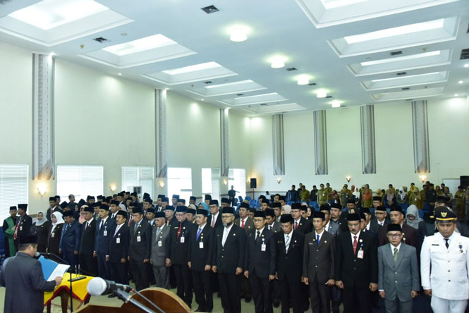 Bupati Bengkalis Lantik Sejumlah Pejabat Tinggi Pratama, Administrator, dan Pengawas
