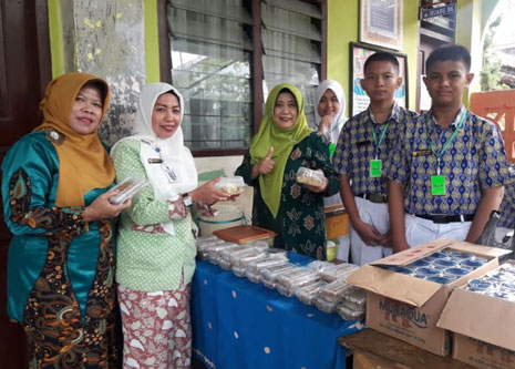 Latih Jiwa Kewirausahaan Siswa, SMPN 16 Pekanbaru Gelar Market Day