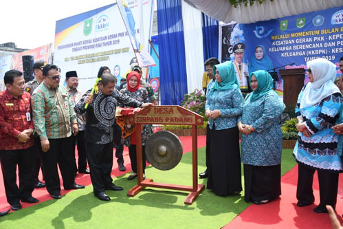 Bupati Amril Buka Pencanangan Bulan Bhakti Sosial Kesatuan Gerak PKK-KKBPK Kesehatan
