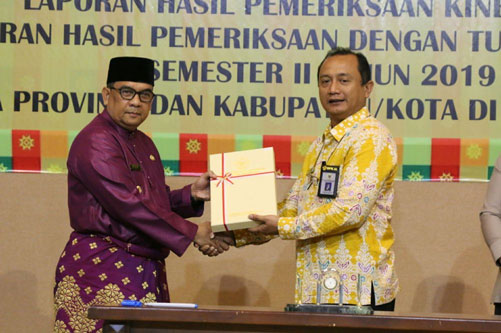 Wagubri Terima Penyerahan LHP semester II Tahun 2019