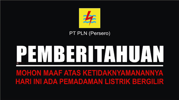 Jadwal Pemadaman Listrik di Pekanbaru Tanggal 21 Januari