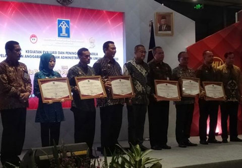 Kumham Riau Raih Penghargaan Terbaik I Pengelolaan Keuangan Program Administrasi Hukum Umum