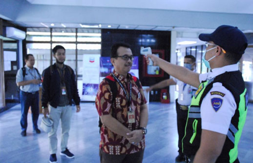 Cegah Covid-19, Chevron Skrining Tamu dan Pegawai