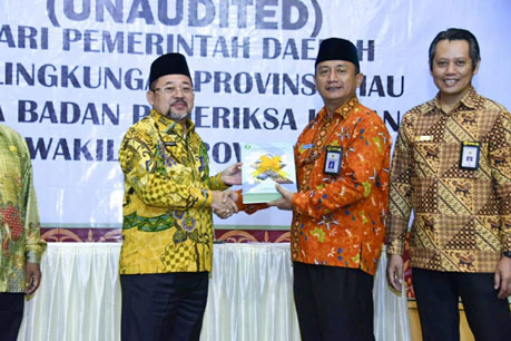 Pemkab Bengkalis Serahkan LKPD ke BPK