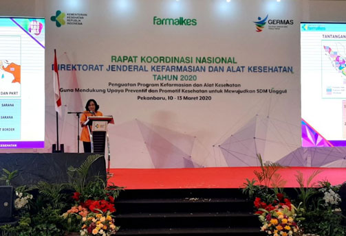 Sekjen Kemenkes Resmikan Rakor Nasional Kefarmasian & Alat Kesehatan 2020