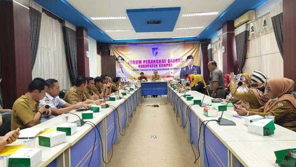 Bappeda Kampar Gelar Forum Perangkat Daerah RKPD Tahun 2021