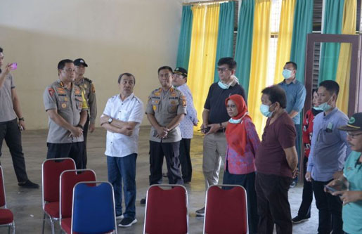 Gubri Tinjau Gedung SPN Polda Riau Untuk Inap Pasien Covid-19