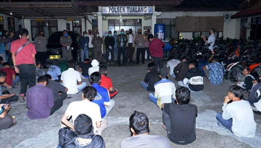 Bupati Pimpin Operasi Penertiban Pembatasan Jam Malam, 116 Orang Terjaring