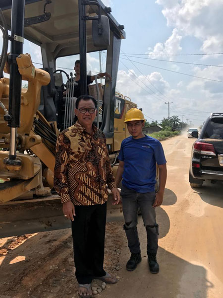 Pembangunan Insfraruktur Jalan di Rohil Merata