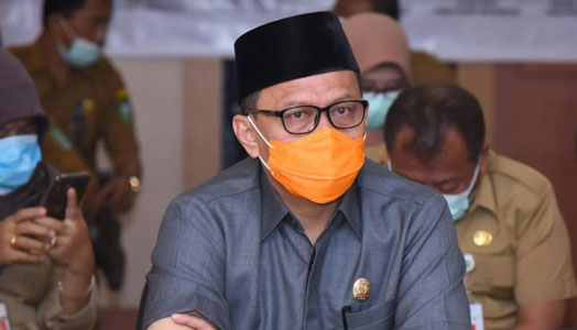 Ketua DPRD Bengkalis H Khairul Umam Lakukan Video Conference Terkait Dukungan PSBB