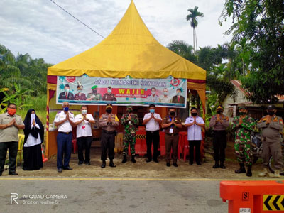 Tim Gugus Covid Semangati Petugas di Posko Siak Kecil dan Bandar Laksamana