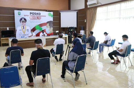 Gugus Tugas Sampaikan Update Penanganan Covid-19 Kabupaten Siak