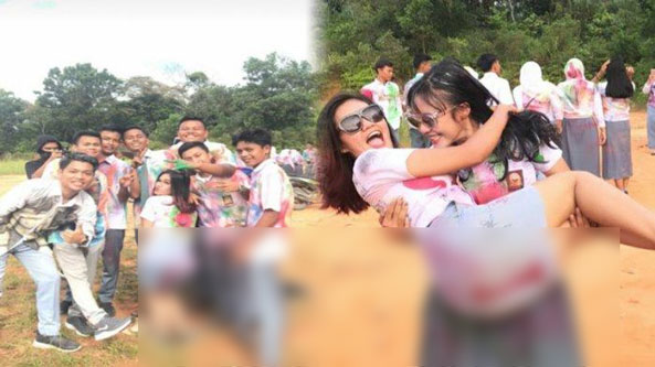 Videonya Viral, Siswa SMA Di Rohul Rayakan Kelulusan Dengan Coretan Mesum Disorot Kemendikbud