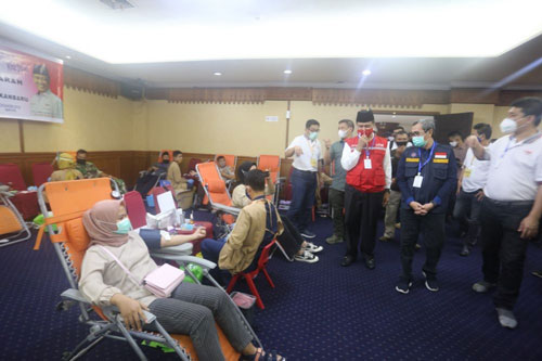 Gubri Hadiri Baksos Gerakan 1000 Kantong Darah Ramadan