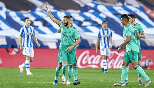 Kalahkan Sociedad, Real Madrid Depak Barcelona dari Puncak Klasemen