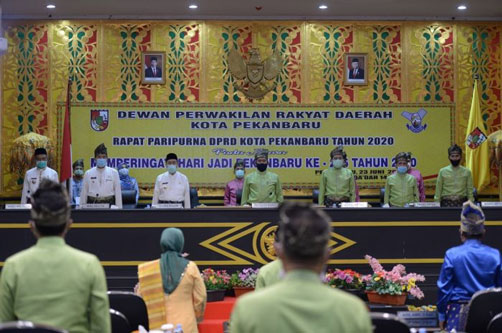 DPRD Kota Pekanbaru Gelar Sidang Paripurna Hari Jadi Kota Pekanbaru ke 236