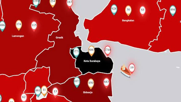 Duh! Bukan Lagi Merah, Surabaya Jadi Zona Hitam Covid-19 RI