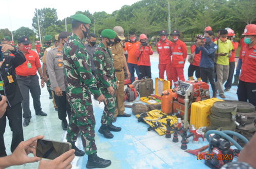 Apel Kesiapsiagaan Penanggulangan Karhutla, Danrem 031/WB: Tingkatkan Profesionalitas Satgas