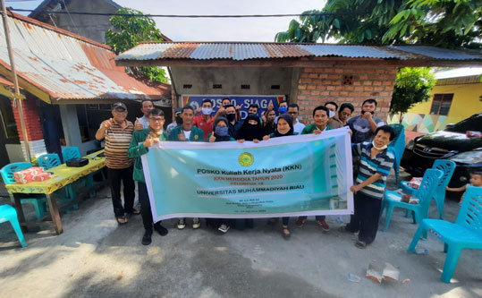 Tim KKN Merdeka UMRI Kelompok 18 Sosialisasi Bahaya Karhutla Di Tengah Pandemi Covid-19