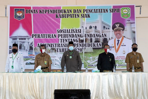 Bupati Siak Buka Sosialisasi Peraturan Perundang-Undangan Administrasi Kependudukan Tahun 2020