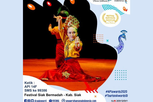 Festival Siak Bermadah Tampil di Ajang Anugerah Pesona Indonesia Award 2020