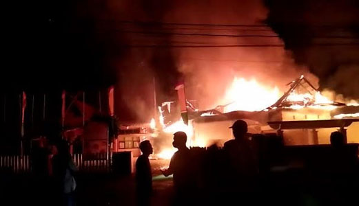 Gudang Instalasi Farmasi Diskes Inhu Terbakar