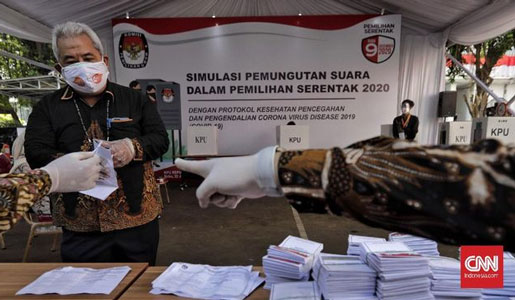 KPU Tetap Gelar Simulasi Pilkada Meski Pandemi Belum Turun