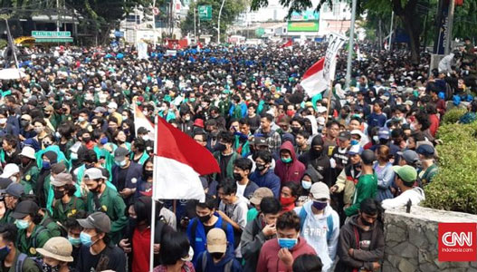 Sasa Akui Orasi Pancasalah saat Demo Omnibus Law