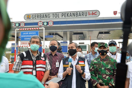 Gubri Imbau Pengguna Jalan Tol Pekanbaru-Dumai Patuhi Aturan Kecepatan