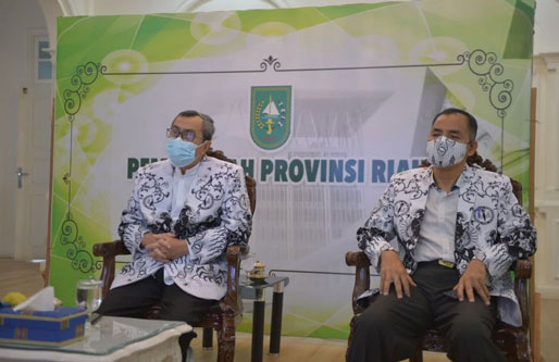 Gubri Hadiri Puncak Peringatan HUT Ke-75 PGRI dan HGN 2020 Secara Virtual