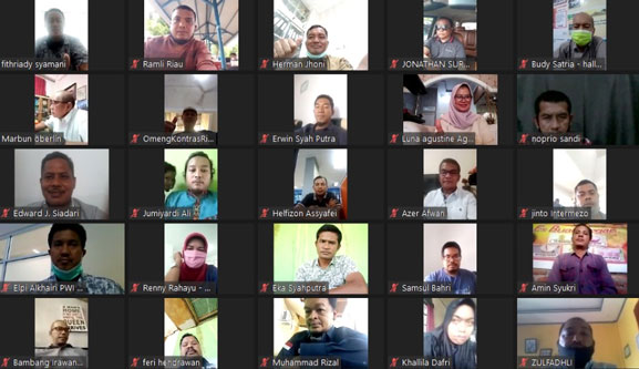 Webinar Ketahanan Pangan untuk Wartawan Usai, Insentif Rp100 Juta Disiapkan PWI Riau-SPS Riau