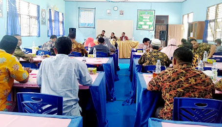 MKKS SMP Se Tapung Raya Laksanakan Rapat Kerja Awal Tahun 2021 di SMPN 4 Tapung Hulu