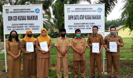 SMPN dan SDN 029 Satu Atap Kusau Makmur Tapung Hulu Butuh Rehab