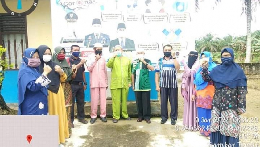 Tim Kesehatan Pantau Pelaksanaan Prokes, SDN 013 Sungai Tarap Telah Penuhi Edaran Disdikpora