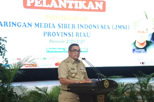 Pengurus JMSI Riau Dilantik, Wagubri: Beritakan yang Sehat Berwawasan dan Tidak Hoax