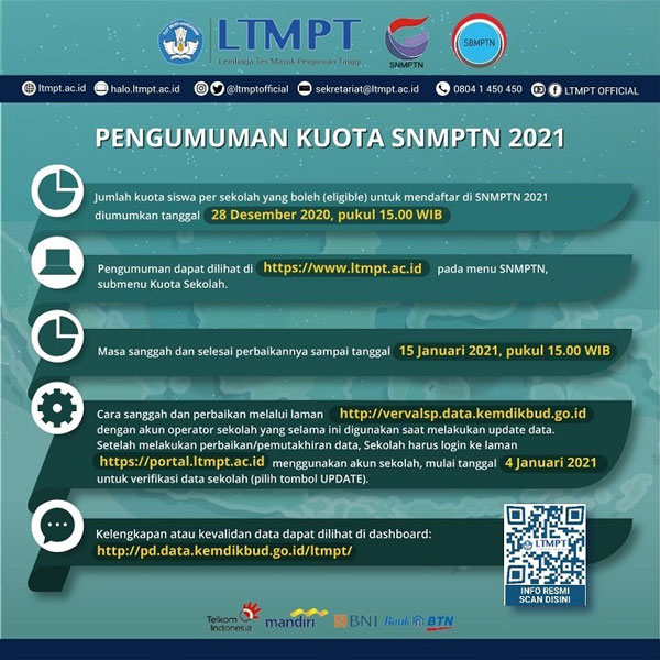 Registrasi SNMPTN Mulai Dibuka 4 Januari, Berikut Informasi Lengkapnya