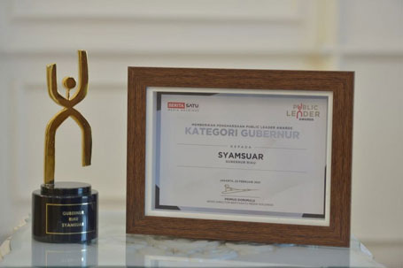 Gubri Syamsuar Terima Penghargaan Public Leader Awards