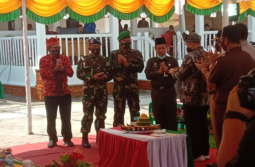 Kasrem 031/Wira Bima Hadiri Puncak HPN 2021 dan HUT PWI Ke-75 di Pulau Rupat