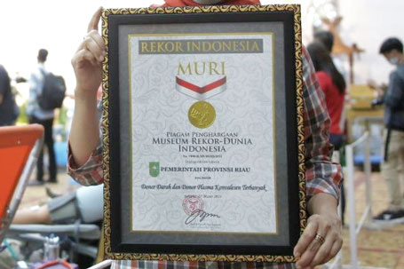 Sukses Kumpulkan 4.435 Kantong Darah, Riau Berhasil Pecahkan Catatan Rekor MURI